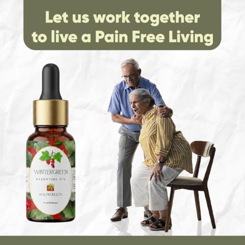 Image of AOS Products Wintergreen Essential Oil 60 ml | 100% Pure & Natural Wintergreen Oil for Aromatherapy, Massage, Diffuser, Skin Care & DIY Blends | Steam Distilled Essential Oil