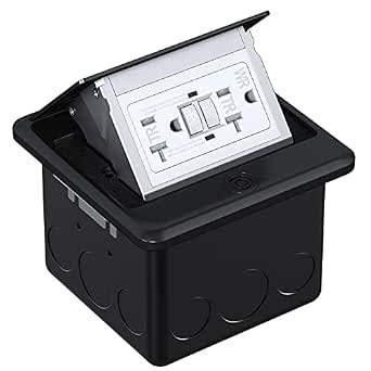 WEBANG Pop Up Floor Outlet with Tamper Resistant GFCI