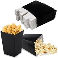 48 Stück Popcorn Kästen aus Papier 5.5x7.5x11 cm, Popcorn Tüten Klein, Wiederverwendbar Papiersnacks SüßIgkeiten Popcorntüten, Mini Paper Containers für Kino-Snacks, Retro-Partys, Geburtstagsfeiern