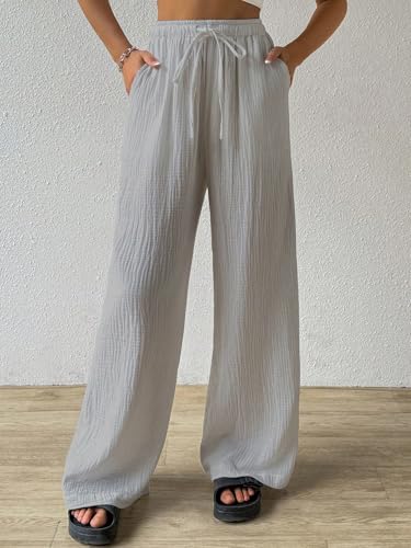 Image of Shasmi Women High Rise Loose Fit Trousers Pants