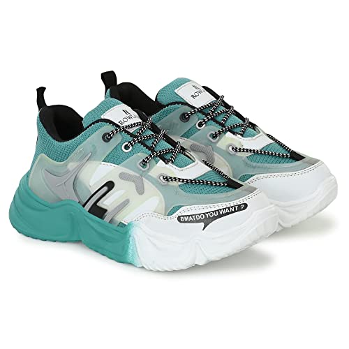 Image of ROWLANS Women's Synthetic Leather Comfortable /Running Lace-Ups Sports Shoes