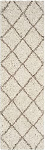 Image of Handwoven Microfibre 3D Rug for Living Room (Ivory & Beige, 2 X 8 Feet (Runner), Microfibre)