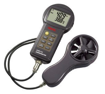Air Velocity, Air Temperature and Air Flow Anemometer - Tecpel AVM-715