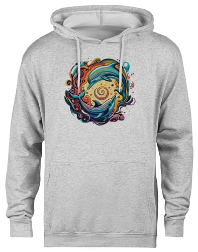 Pull à capuche gris dauphin unisexe idéal pour vos sorties