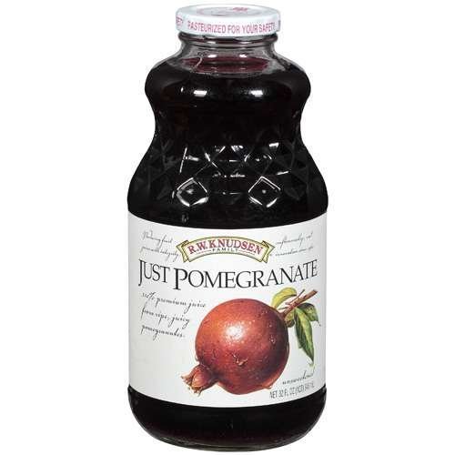 RW Knudsen Just Pomegranate Juice, 100% Juice, 32-ounce (Pack of 6) by R.W. Knudsen