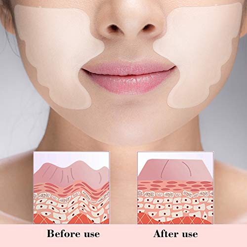 Andoer 5 PCS Reutilizável Anti Rugas Almofada Facial Silicone adesivo de remoção de Rugas Transparen