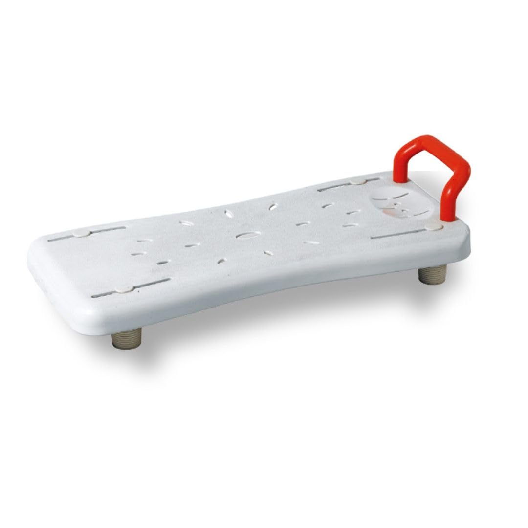 MAS Que AYUDAS – Asiento Bañera Adulto Antideslizante, Ajustable, con Asa de Seguridad, Tabla de Acceso Lateral para Bañera, con Orificios de Drenaje, Fácil Montaje, Máximo 100 kg