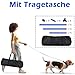 FIVMEN 4X Agility Set Hunde Slalomstangen Hund Training Set Höhenverstellbar Kunststoff Hürdenset Hobby Horse Hindernisse mit Transporttasche für Hundetraining Hundesport, Blau