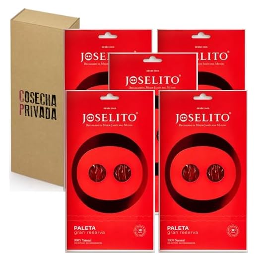 Joselito Sobre Paleta GR - Envío 24 h - Blíster Regalo del mejor Jamón del Mundo Loncheado - Enviado por Cosecha Privada (5 Sobres)