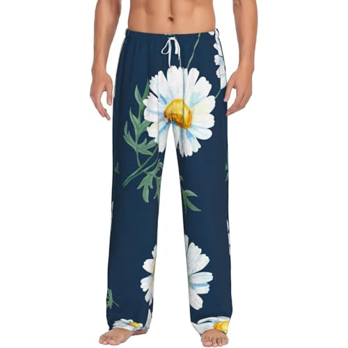 Pantalon pyjama homme polaire marguerite chaud avec poches micropolaire