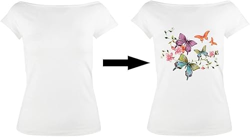 Miniatura 5 de Parche parche de mariposa de flores calcomanías de vestidos de bricolaje parche de transferencia de calor calcomanías de apliques coloridos para