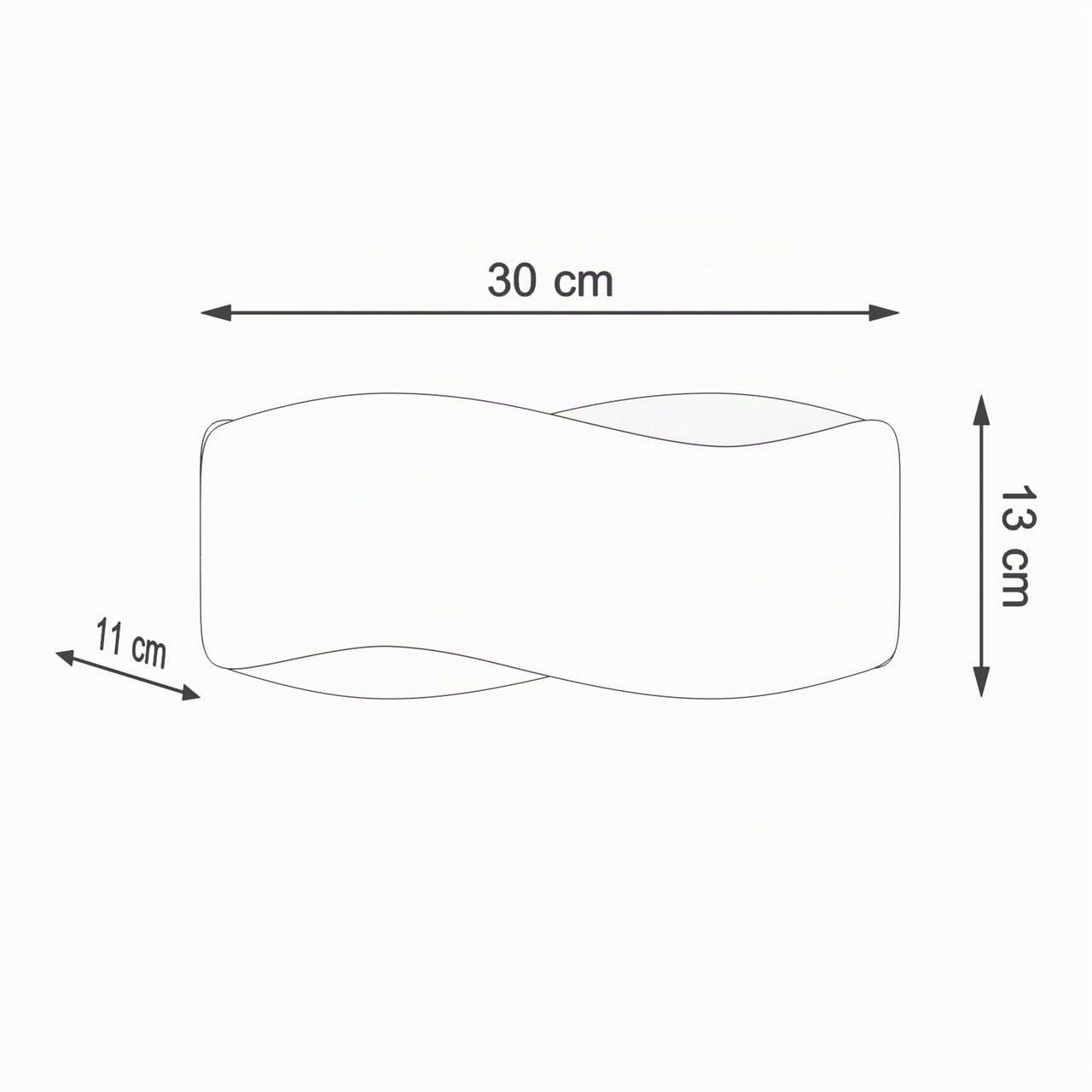 SOLLUX lighting Tila Applique murale haut et bas, blanc, 30 cm