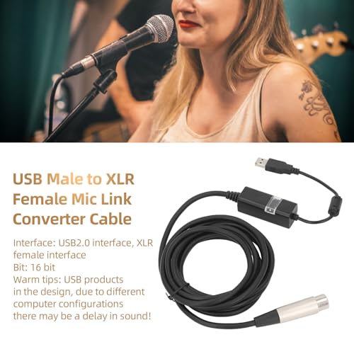 Cable de Micrófono USB con Convertidor A/D Elimina Tarjetas de Sonido 4