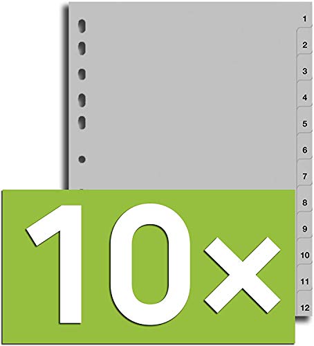 Durable Register für DIN A4 1-12 volldeckend