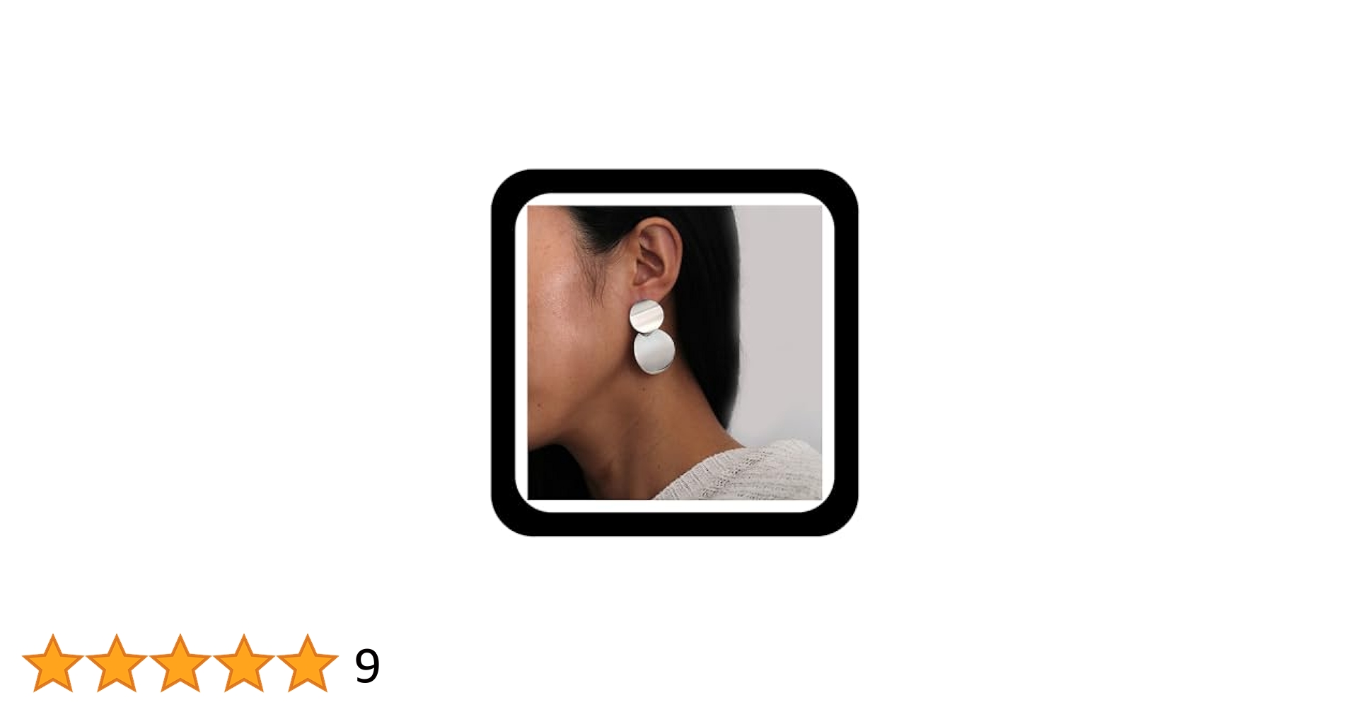 【美品】mame / Geometry Shirring Tops RIDGE OVERSIZED STUD EARRINGS / MIXED METAL – FABRIC
