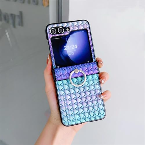 Étui de téléphone bleu pour Galaxy Z Flip 5 idéal au quotidien
