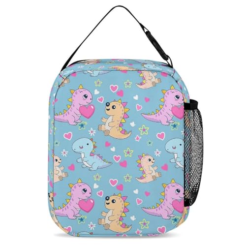 Custom Cute Dinosaur Backpack with Lunch Box & Pencil Case for Kids Girls Boys School Backpack 16 Inch 5