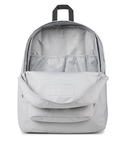 Image of JanSport SuperBreak Plus Backpack with Padded 15-inch Laptop Sleeve and Integrated Bottle Pocket - Spacious and Durable Daypack for Work and Travel - Grounded Grey