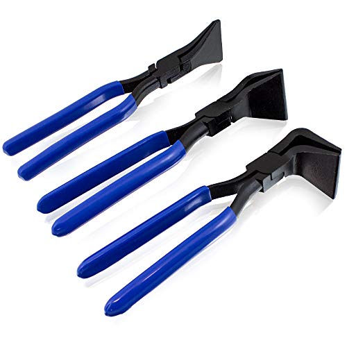 Bituxx Lot de 3 pinces pliantes, courbure 0°, 45°, 90° - Pinces à border / Pince à courber / Outils pour décintrer Cover