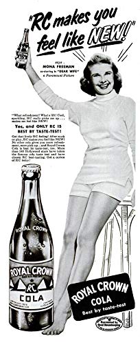 Preisvergleich Produktbild Mona Freeman - Royal Crown Cola Ad Photo Print (8 x 10)