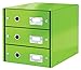 Produktbild Leitz Schubladenset Click & Store WOW 3 Schubladen, Grün, 286 x 282 x 358 mm