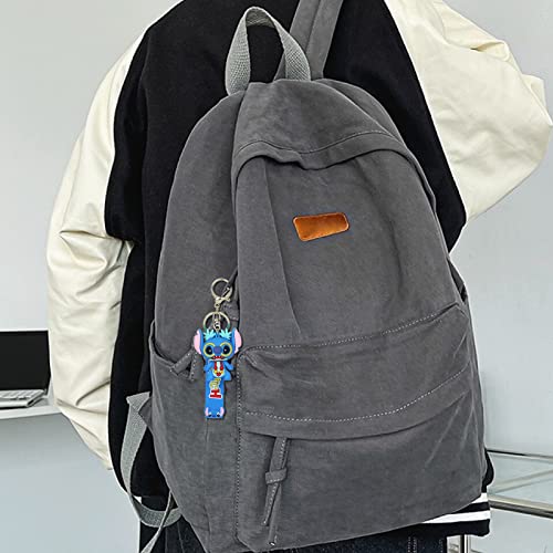 Mprocen Cute Stitch Keychain For Kids Girls Boys 3Pcs Cartoon Creative Keychains Accessories Keyring Key Purse Backpack Bag Car Charms #TOP6