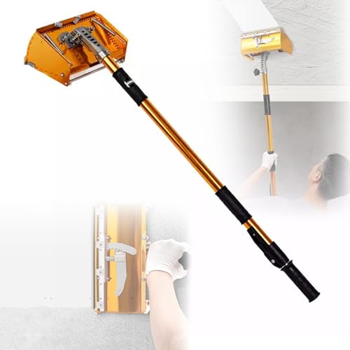 Narzędzie do klejenia płyt kartonowo-gipsowych, regulowany kąt, ręczny skrobak ścienny, regulacja kąta 120°, przedłużenie uchwytu 98-180 cm, szerokość 25 cm, mechanizm blokujący do tynkowania