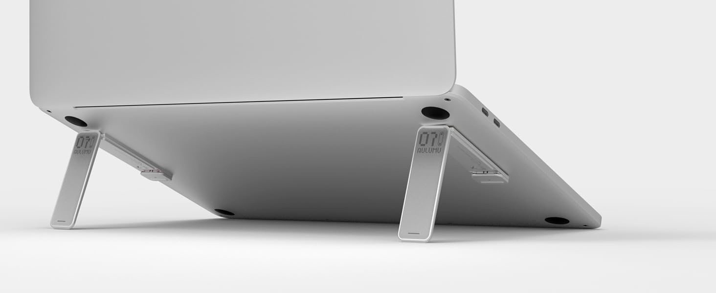 Aulumu G07 Pop Up Leg Stand | Super Portable Cooling Laptop Stand | Ergonomic Laptop Riser Lift for Desk for MacBook, All Laptops, Tablets, 8-20'', Silver 10 41wwbbR9SWL. SL1464