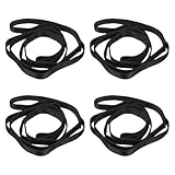 PATIKIL 43 Zoll Daisy Chain Gurte 4 Stück Starke Klettergurte Verstellbare Nylon Kletterschlingen Mit 8 Schlaufen Für Aerial Yoga Hängematte Schaukel Schwarz