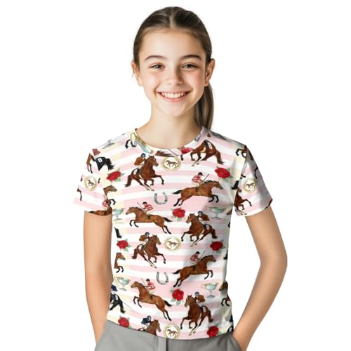 Image of Kids Graphic T-Shirt Boys Girls Novelty Tees Top Short Sleeve Shirts Summer Blouses 3-16
