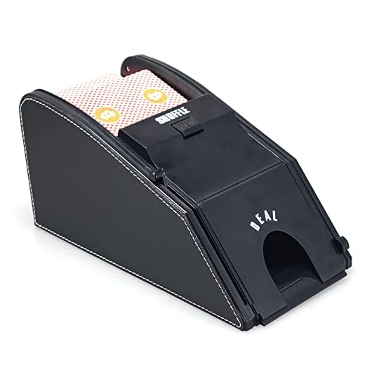 High Eagle Automatic Card Shuffler 2 in 1 Professional Shuffle Deal Machine Electric Casino Shuffling Machine Great for Home Tournament Use