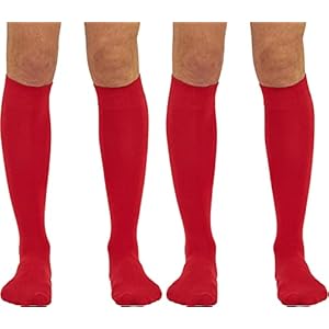 Coco & Hazel, Kniekousen voor heren, 2 paar, gekamd katoen, naadloze teen