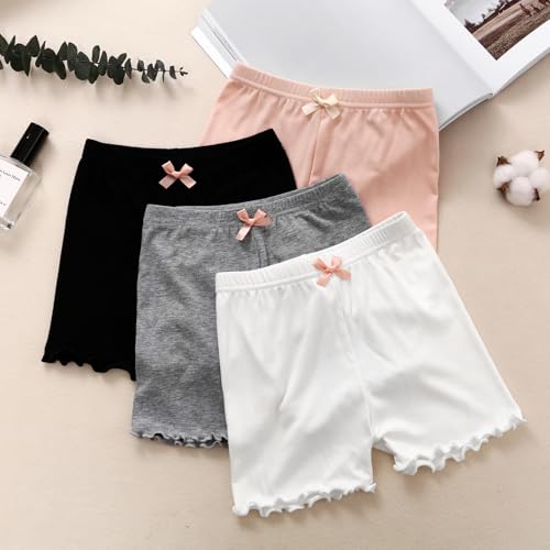 Image of Chicduo 4 Pack Girls Cartwheel Shorts Toddler Girl Bike & Summer Breathable Comfy Under Dress Shorts