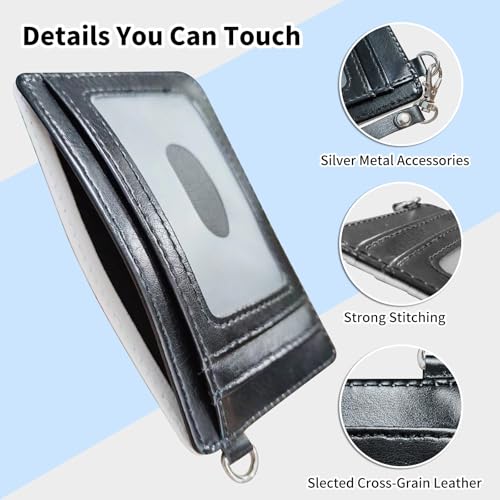 Slim Minimalist Wallet for Men & Women [ Wrist Strap ] Credit Card Holder Wallets RFID Blocking PU Leather Front Pocket Small Card Cases Sleeves with ID Window, Dragon3