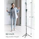 SENSYNE 62" Phone Tripod & Selfie Stick, Extendable Cell Phone Tripod Stand with Wireless Remote and Phone Holder, Compatible with iPhone Android Phone, Camera - Image 2