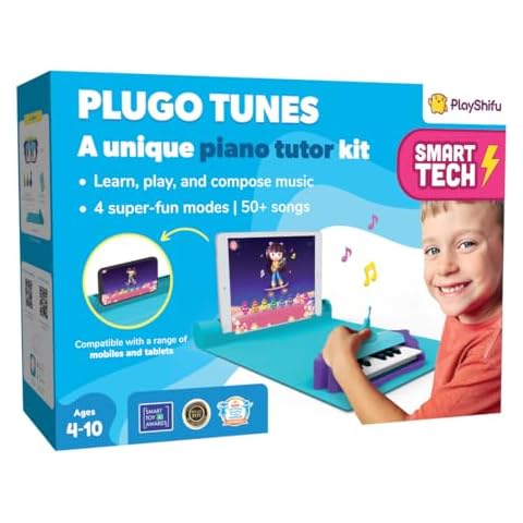 PlayShifu Plugo Tunes - Interactive Musical Toy and Piano Learning Kit, Educational Toys for Early Skill Development in Kids Ages 4-10, Learning Rhymes and Jingles, Gifts for Boys & Girls Cover