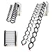 12 Steps Wall-Mounted Attic Ladder,Folding Stairs with Handrails,Maximum Load Capacity 880 Lbs,Attic Ladder Pull Down System-Suitable for Attics, Garages, Roofs, Basements