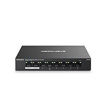 TP-Link Mercusys MS108GP PoE+ Switch 8 Porte Gigabit con 7 PoE+, 30W per Porta PoE, 65W su Tutte le Porte, 802.3af, at, Cassa in Metallo, Durevole e Silenzioso, Sdoppiatore Ethernet, Plug&Play