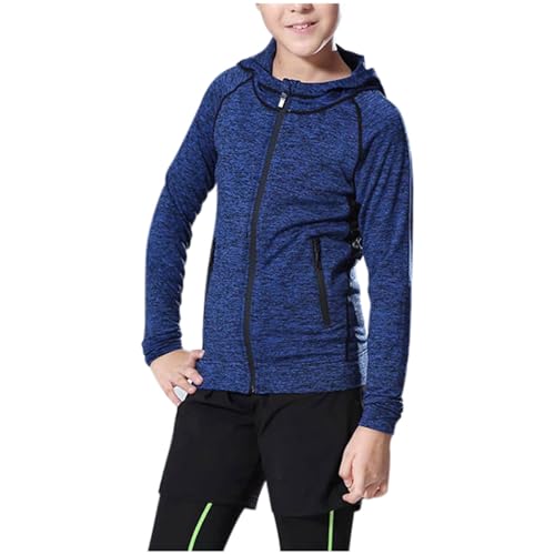 Sweat-shirt zippé garçon en coton doux qui résout les frottements