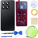 iStable Akkudeckel Set für Xiaomi 14T Rückseite Glas mit Kamera Linse Deckel Backcover Schwarz