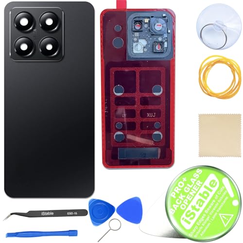 Vitre arrière pour Xiaomi 14T avec cache batterie de remplacement noir et outils