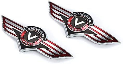 2 PCS Motorcycle 3D Gas Tank Sticker Emblem Badge Fuel Decals For Kawasaki Vulcan 400 800 500 1500 Classic VN400 VN500 VN800 VN1500