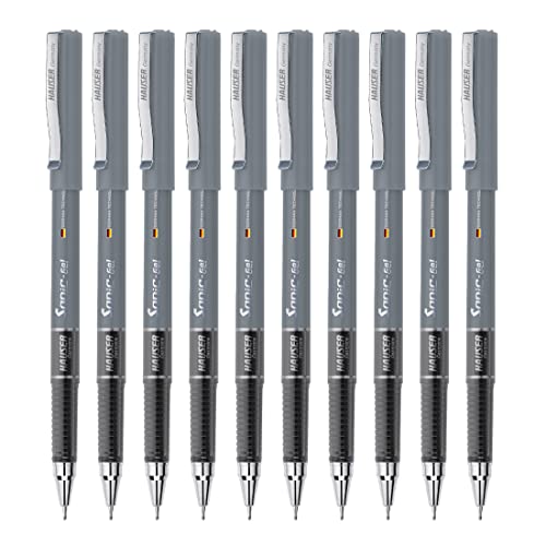 Bolígrafo Gel Hauser Sonic, tinta negra, set 10 x 2