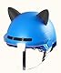 Flaconi 4PCS Motorradhelm Deko,Helm Ohren,Motorradhelm Katzenohren,Motorradhelm Dekorative Ohren,Katzenohren Motorradhelm Dekorative,Katzenohren Eckdekoration Für Fahrradhelm,Motorradhelm (Schwarz)