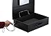 SentrySafe Black Electronic Security Lock Box with Steel Tether Cable, Safes for Home or Office can Secure Phones, Laptops, or Other Valuables, 0.5 Cubic Feet, PL048E