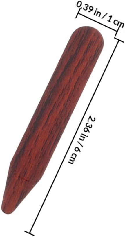 4Pcs Wooden Collar Stays for Men Dress Shirts, Brown Wood Grain Inserts