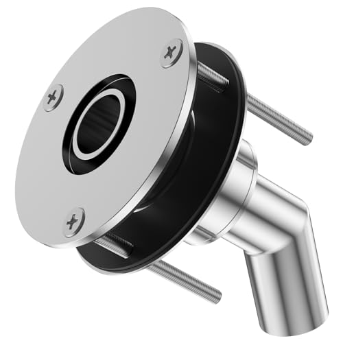 Image of 316 Stainless Steel Thru Hull Exhaust Fitting, 24mm /0.94inch, Silver, Screw-In, Boat Marine Fitting Tube Anti Rust Diesel Heaters Exhaust Pipe Car