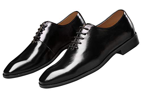 Mens Dress Shoes Wholecut Oxford Fashion Formal Leather Lace Up Shoes for Men