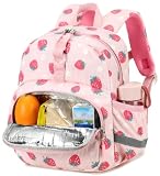 LOIDOU Toddler Backpack for Girls, Kids Backpack with Insulated Pocket