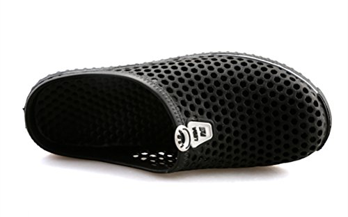 Clapzovr Unisex Garden Clogs Slippers Water Sandals Shower Beach Shoes Leightweight Black 8 Women/7 Men thumb #4